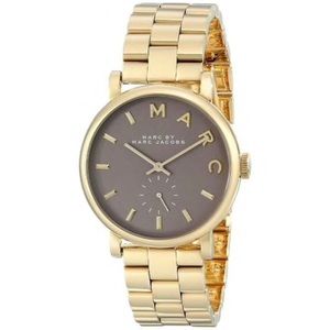 Marc Jacobs Women's Baker Round Goldtone Watch